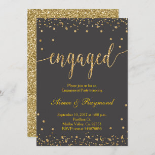 Invitation du Gold Engagement Party