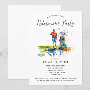 Invitation du Golfing Retirement Party