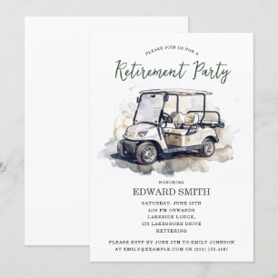 Invitation du Golfing Retirement Party