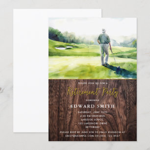 Invitation du Golfing Retirement Party
