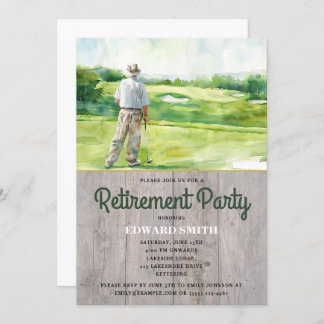 Invitation du Golfing Retirement Party