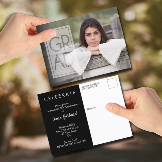 Invitation du GRAD Photo Party (GRAD Photo Party Invitation Postcards)