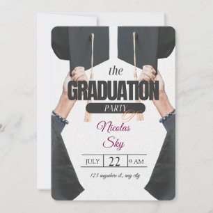 Invitation du Graduation Party - Design élégant