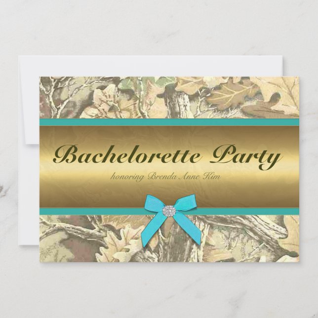 Invitation du groupe Camo Bachelorette (Devant)