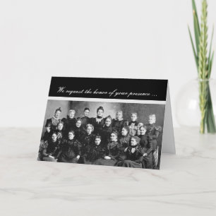 Invitation du groupe de dames vintage Humour