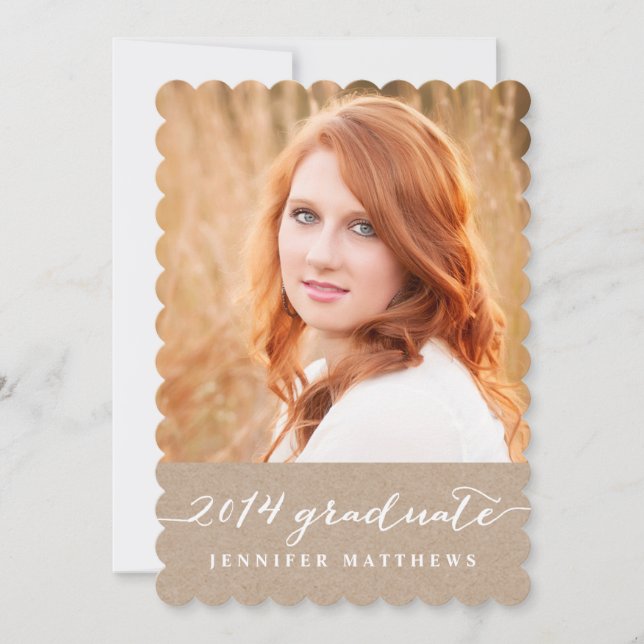 Invitation du groupe de diplômés| Kraft Paper 2014 (Devant)