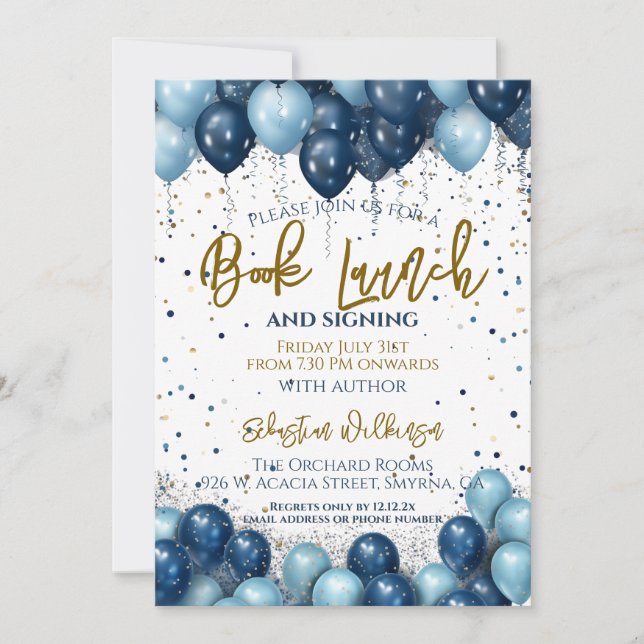 Invitation du groupe de signature de lancement de  (Devant)