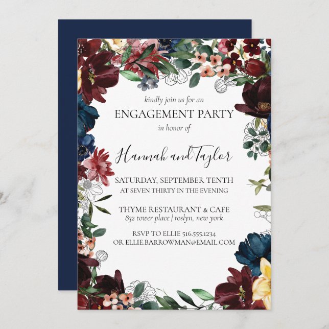 Invitation du groupe d'engagement floral de la mar (Devant / Derrière)