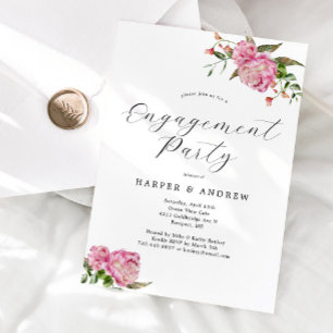 Invitation du groupe d'engagement floral rose