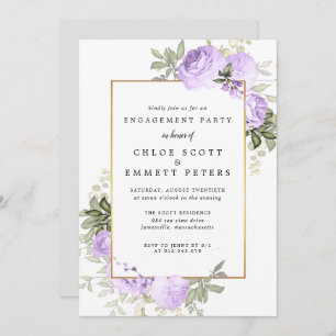 Invitation du groupe d'engagement floral Rose viol