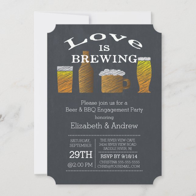 Invitation du groupe d'engagement Love Brewing Bar (Devant)