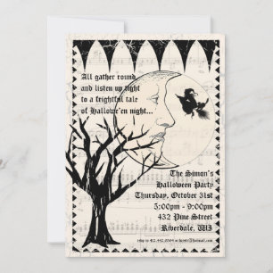 Invitation du Halloween Gothic Party