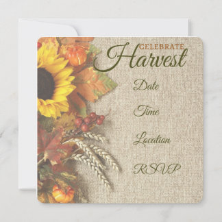 Invitation du Harvest Party
