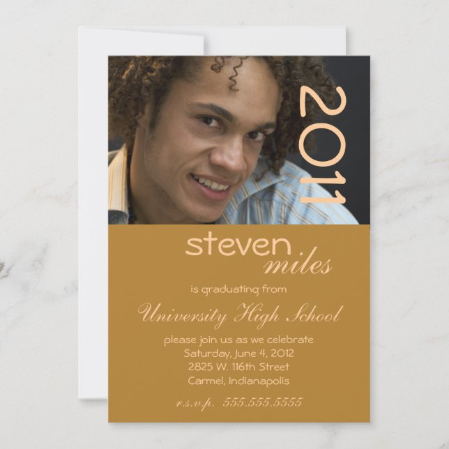 Invitation du Hip Mustard Graduation Party (Devant)