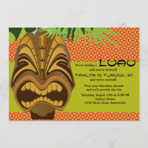 Invitation du Island Tiki Luau Party