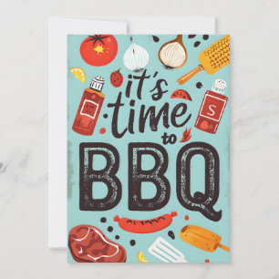 Invitation du jardin BBQ Party
