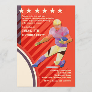Invitation du joueur de football étoile