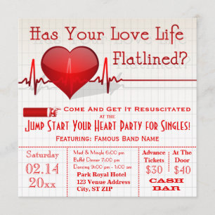 Invitation du jour d'Anti-Valentine de graphique