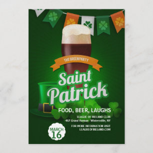 Invitation du "Jour de la Saint Patrick" du Parti