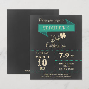 Invitation du Jour de la Saint Patrick du tableau