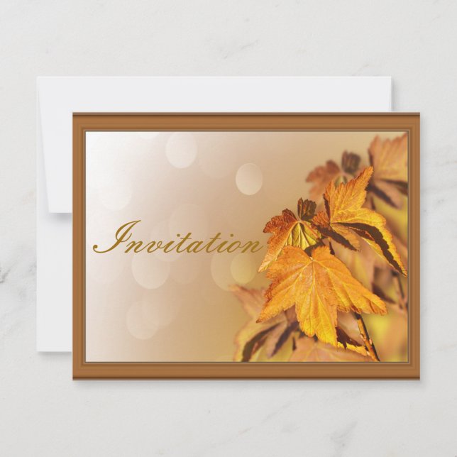 Invitation du Jour de l'Action de grâce (Devant)