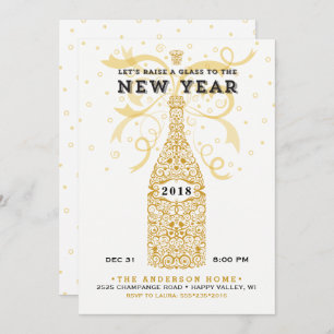 Invitation du Jour de l'An 2018