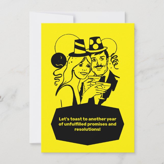 Invitation du Jour de l'An à la fête de la Saint-S (Devant)