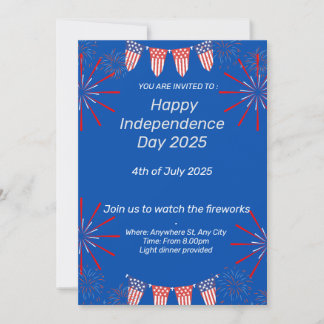 Invitation du jour de l'indépendance
