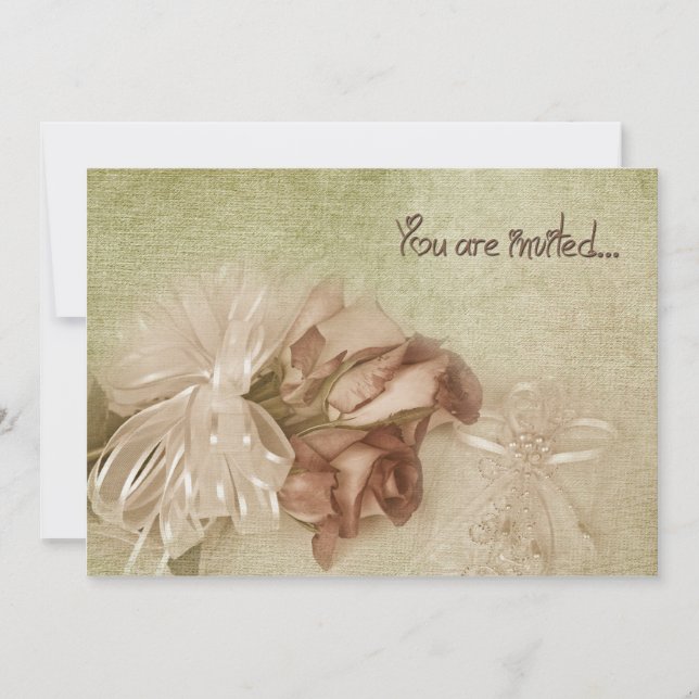 Invitation du jour de mariage (Devant)
