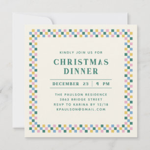 Invitation du Jour de Noël - Turquoise