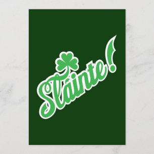 Invitation du jour de Saint-Patty - Slainte!Santé!