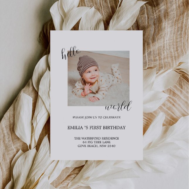 Invitation du Joyeux Birthday Photo Board (Happy Birthday Photo Board Invitation)