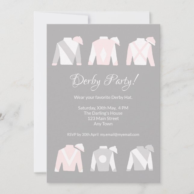 Invitation du Kentucky Derby Viewer Party (Devant)