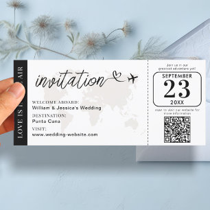 Invitation du laissez-passer mariage
