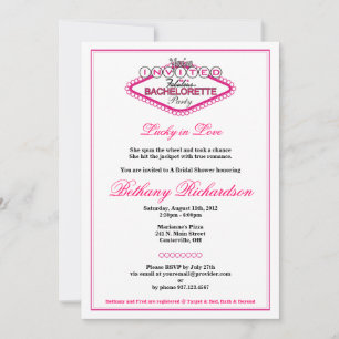 Invitation du Los Vegas Bachelorette Party