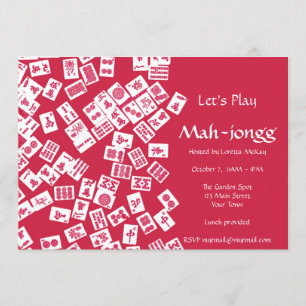 Invitation du Mah-Jongg Game Party