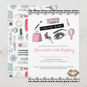 Invitation du Maquillage/Fashion Show Party