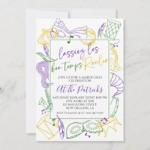 Invitation du Mardi Gras Party