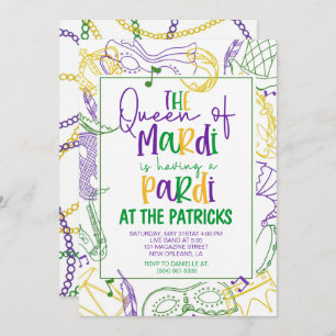 Invitation du Mardi Gras Party