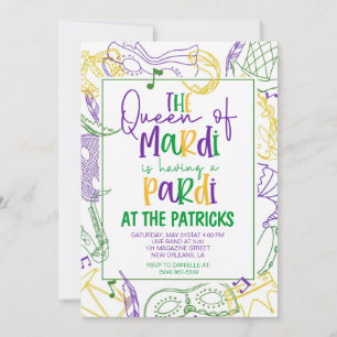 Invitation du Mardi Gras Party