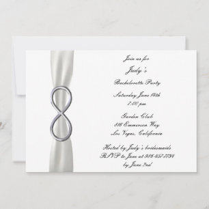 Invitation du Mariage blanc Infinity