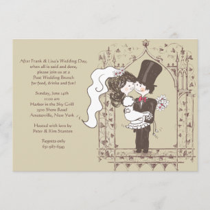 Invitation du Mariage Brunch après un couple heure