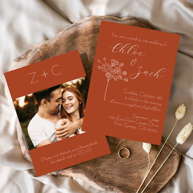 Invitation du Mariage de automne citrouille Spice (Créateur téléchargé)