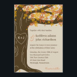 Invitation du Mariage de automne de chêne<br><div class="desc">Doté d'un magnifique chêne symbolisant votre amour fort et éternel, cette collection de mariages de chêne chatera vos amis et votre famille et les préparera à célébrer votre fête romantique. Composants correspondants disponibles sur berryberrysweet.com Disponible en vert pour les mariages d'été et en orange pour les mariages d'automne. Correspondance Enregistrer...</div>