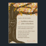 Invitation du Mariage de automne de chêne<br><div class="desc">Doté d'un magnifique chêne symbolisant votre amour fort et éternel, cette collection de mariages de chêne chatera vos amis et votre famille et les préparera à célébrer votre fête romantique. Composants correspondants disponibles sur berryberrysweet.com Disponible en vert pour les mariages d'été et en orange pour les mariages d'automne. Correspondance Enregistrer...</div>