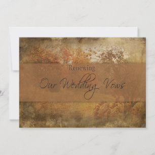 INVITATION DU MARIAGE DE AUTOMNE RENOUVELANT
