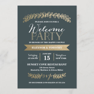 Invitation du Mariage de bienvenue des lauréats d'