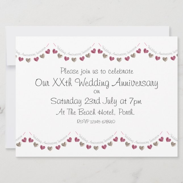 Invitation du Mariage de l'anniversaire du batteme (Devant)