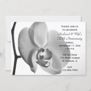 Invitation du Mariage de l'orchidée blanche