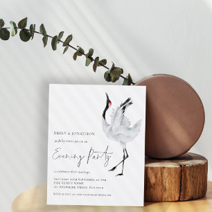 Invitation du Mariage du soir de la grue budgétair